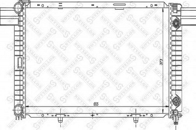 STELLOX 1025868sx -  Радиатор, охлаждение двигателя