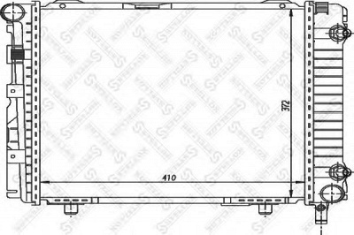 STELLOX 1025871sx -  Радиатор, охлаждение двигателя