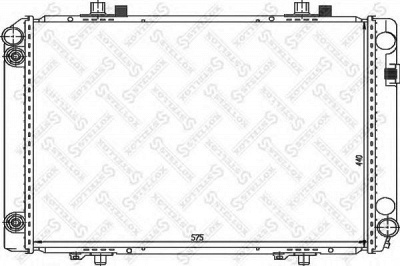 STELLOX 1025882sx -  Радиатор, охлаждение двигателя
