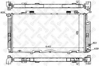 STELLOX 1025884sx -  Радиатор, охлаждение двигателя
