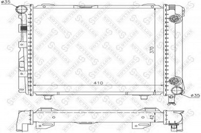 STELLOX 1025890sx -  Радиатор, охлаждение двигателя