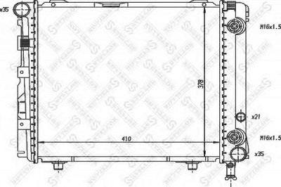 STELLOX 1025893sx -  Радиатор, охлаждение двигателя