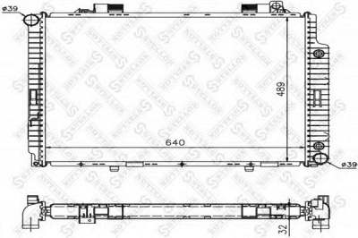 STELLOX 1025896sx -  Радиатор, охлаждение двигателя