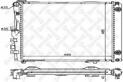 STELLOX 1025899sx -  Радиатор, охлаждение двигателя