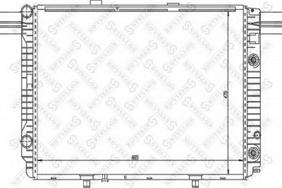 STELLOX 1025900sx -  Радиатор, охлаждение двигателя
