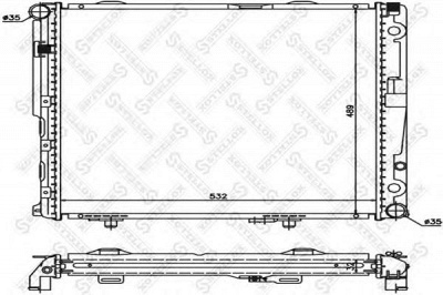 STELLOX 1025901sx -  Радиатор, охлаждение двигателя