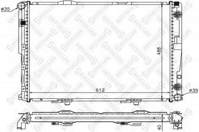 STELLOX 1025903sx -  Радиатор, охлаждение двигателя