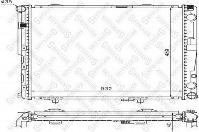 STELLOX 1025905sx -  Радиатор, охлаждение двигателя