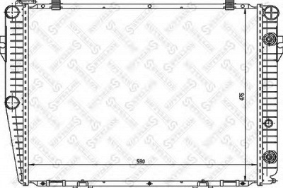 STELLOX 1025906sx -  Радиатор, охлаждение двигателя