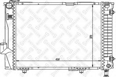 STELLOX 1025907sx -  Радиатор, охлаждение двигателя