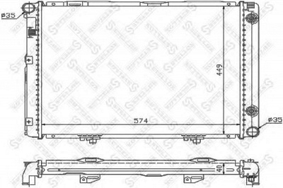 STELLOX 1025910sx -  Радиатор, охлаждение двигателя