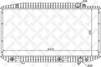 STELLOX 1025911sx -  Радиатор, охлаждение двигателя