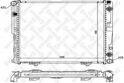 STELLOX 1025918sx -  Радиатор, охлаждение двигателя