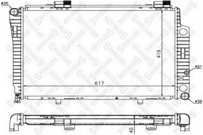 STELLOX 1025919sx -  Радиатор, охлаждение двигателя
