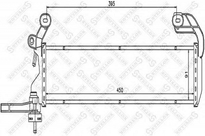 STELLOX 1025922sx -  Радиатор, охлаждение двигателя
