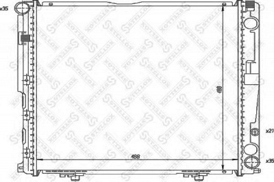 STELLOX 1025925sx -  Радиатор, охлаждение двигателя