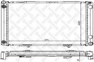 STELLOX 1025927sx -  Радиатор, охлаждение двигателя