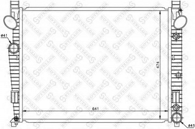 STELLOX 1025929sx -  Радиатор, охлаждение двигателя