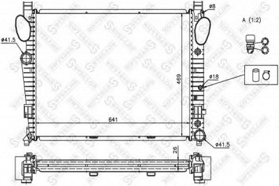 STELLOX 1025930sx -  Радиатор, охлаждение двигателя
