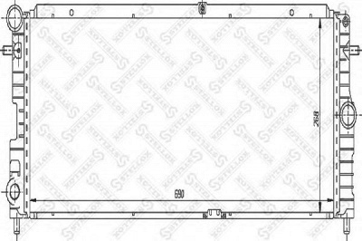 STELLOX 1026007sx -  Радиатор, охлаждение двигателя