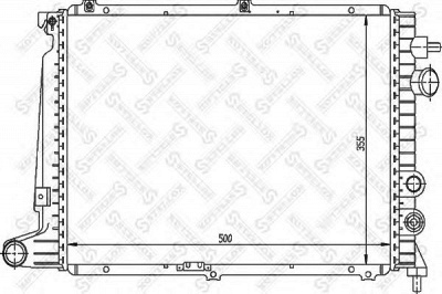 STELLOX 1026009sx -  Радиатор, охлаждение двигателя