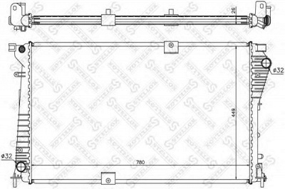 STELLOX 1026019sx -  Радиатор, охлаждение двигателя