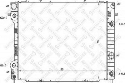 STELLOX 1026047sx -  Радиатор, охлаждение двигателя