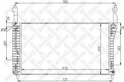 STELLOX 1026059sx -  Радиатор, охлаждение двигателя