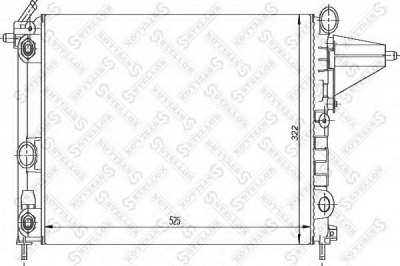 STELLOX 1026062sx -  Радиатор, охлаждение двигателя