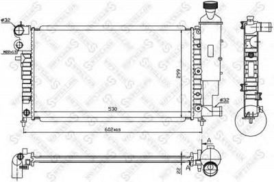 STELLOX 1026147sx -  Радиатор, охлаждение двигателя