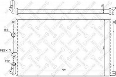 STELLOX 1026179sx -  Радиатор, охлаждение двигателя