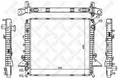 STELLOX 1026291sx -  Радиатор, охлаждение двигателя