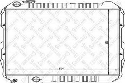STELLOX 1026393sx -  Радиатор, охлаждение двигателя