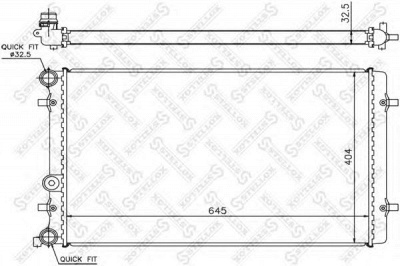 STELLOX 1026401sx -  Радиатор, охлаждение двигателя
