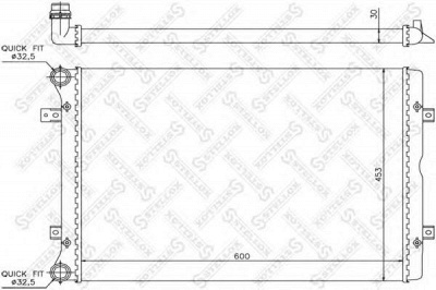 STELLOX 1026403sx -  Радиатор, охлаждение двигателя