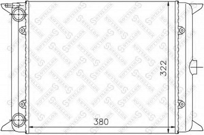 STELLOX 1026408sx -  Радиатор, охлаждение двигателя