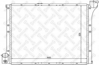 STELLOX 1026416sx -  Радиатор, охлаждение двигателя