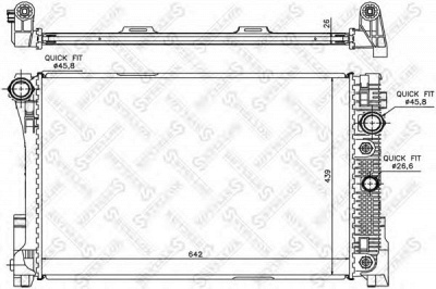 STELLOX 1026559sx -  Радиатор, охлаждение двигателя