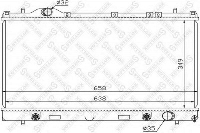 STELLOX 1026743sx -  Радиатор, охлаждение двигателя