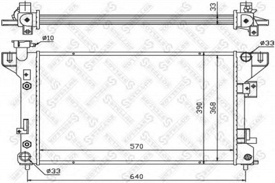 STELLOX 1026747sx -  Радиатор, охлаждение двигателя
