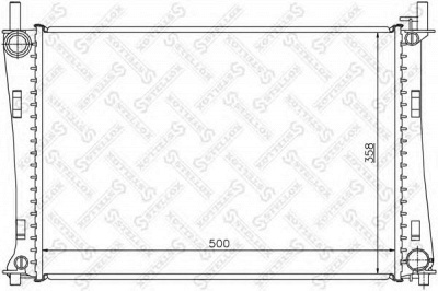 STELLOX 1026750sx -  Радиатор, охлаждение двигателя