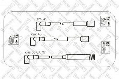 STELLOX 1032311sx -  Комплект проводов зажигания