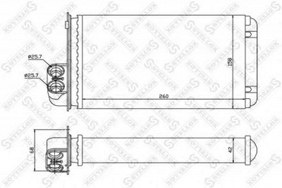 STELLOX 1035000sx -  Теплообменник, отопление салона