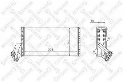 STELLOX 1035004sx -  Теплообменник, отопление салона