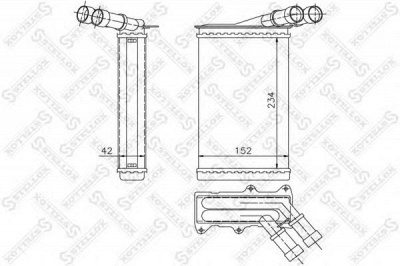 STELLOX 1035005sx -  Теплообменник, отопление салона