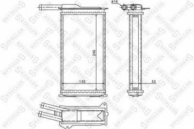 STELLOX 1035009sx -  Теплообменник, отопление салона