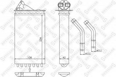 STELLOX 1035011sx -  Теплообменник, отопление салона