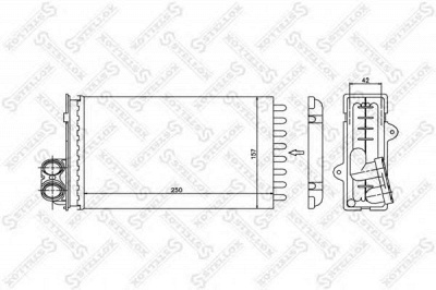 STELLOX 1035012sx -  Теплообменник, отопление салона
