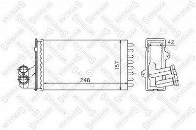 STELLOX 1035013sx -  Теплообменник, отопление салона