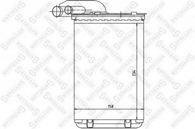 STELLOX 1035014sx -  Теплообменник, отопление салона